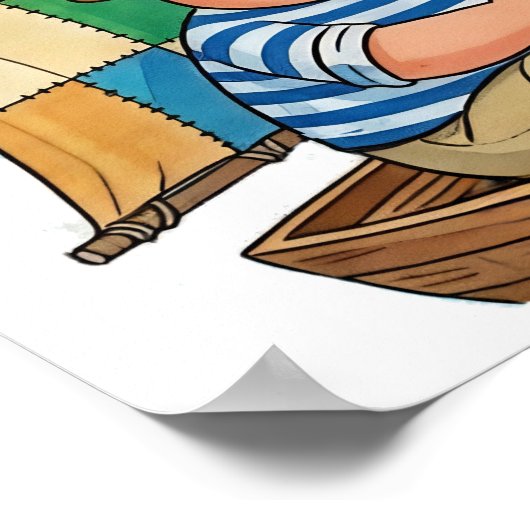 Henry David Thoreau on Fishing Poster (Hoek)