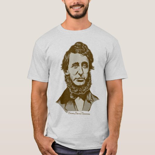 Henry David Thoreau Personalized Quote T-shirt (Voorkant)