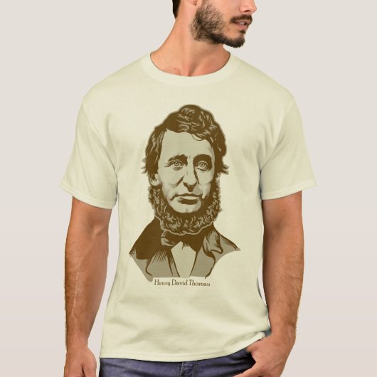 Henry David Thoreau Personalized Quote T-shirt (Voorkant)