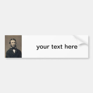 Henry David Thoreau Portrait Maxham daguerreotype Bumpersticker