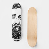 Henry David Thoreau portret Persoonlijk Skateboard (Voorkant)