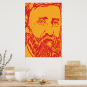 Henry David Thoreau portret Poster (Keuken)