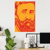 Henry David Thoreau portret Poster (Thuiskantoor)