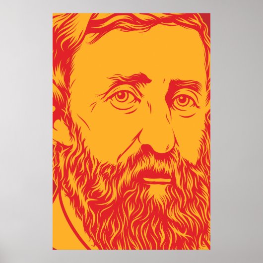 Henry David Thoreau portret Poster (Voorkant)
