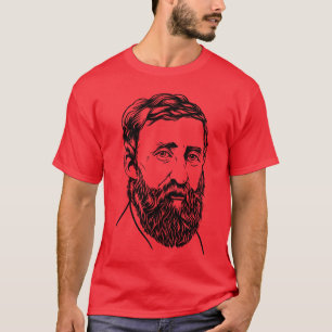 Henry David Thoreau portret T-shirt