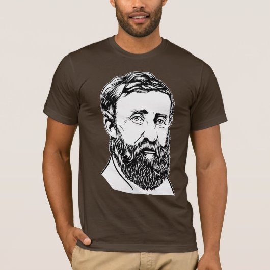 Henry David Thoreau portret T-shirt (Voorkant)