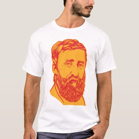 Henry David Thoreau portret T-shirt (Voorkant)
