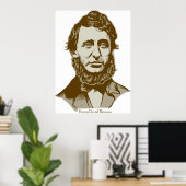 Henry David Thoreau Poster (Thuiskantoor)