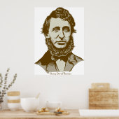 Henry David Thoreau Poster (Keuken)