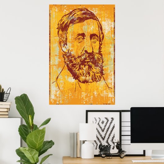 Henry David Thoreau Poster (Thuiskantoor)