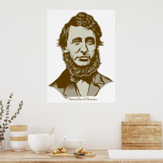Henry David Thoreau Poster (Keuken)