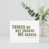 Henry David Thoreau Quote Briefkaart (Staand voorkant)