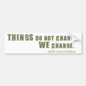 Henry David Thoreau Quote Bumpersticker (Voorkant)