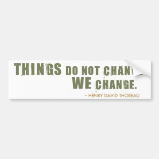 Henry David Thoreau Quote Bumpersticker