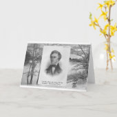 Henry David Thoreau Quote Kaart (Gele Bloem)