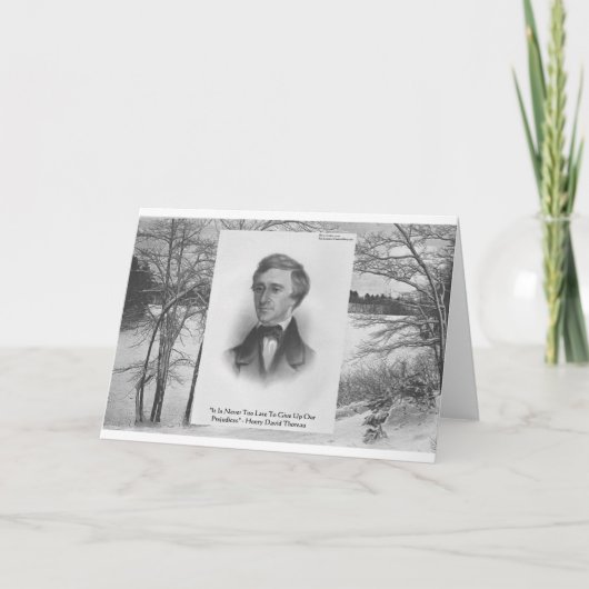 Henry David Thoreau Quote Kaart (Voorkant)