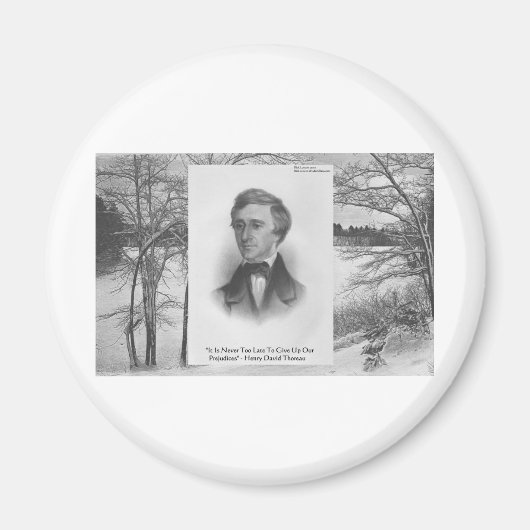 Henry David Thoreau Quote Magneet (Voorkant)