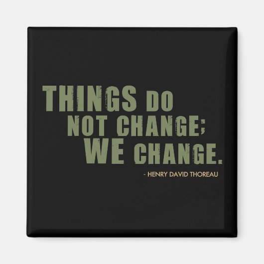 Henry David Thoreau Quote Magneet (Voorkant)