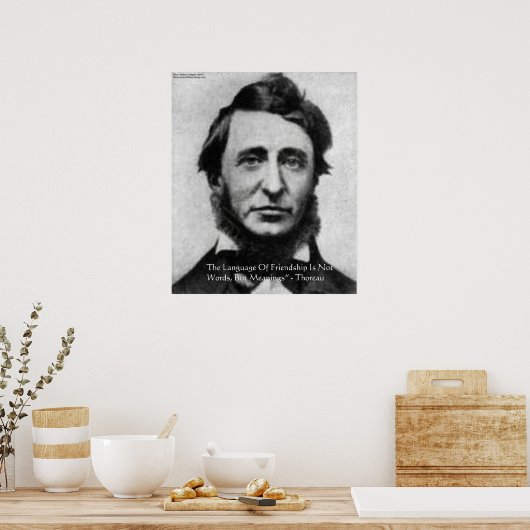 Henry David Thoreau Quote Poster (Keuken)