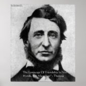 Henry David Thoreau Quote Poster (Voorkant)