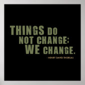 Henry David Thoreau Quote Poster (Voorkant)