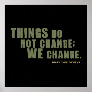 Henry David Thoreau Quote Poster