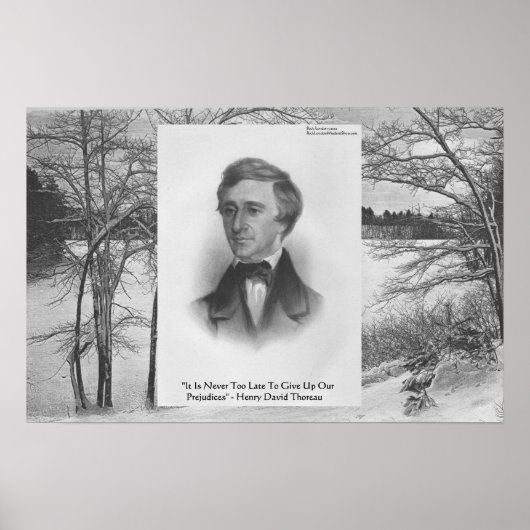 Henry David Thoreau Quote Poster (Voorkant)
