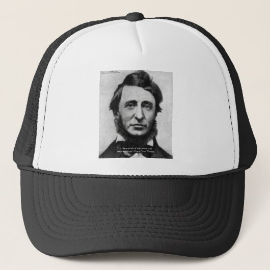 Henry David Thoreau Quote Trucker Pet (Voorkant)