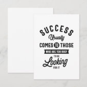 Henry David Thoreau. SUCCES RSVP Kaartje (Voorkant / Achterkant)