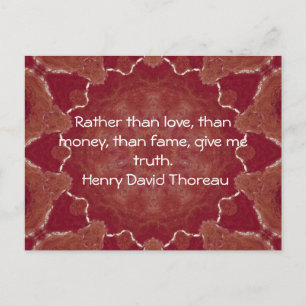 Henry David Thoreau Wisdom Quotation Gezegde Briefkaart