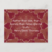 Henry David Thoreau Wisdom Quotation Gezegde Briefkaart (Voorkant)