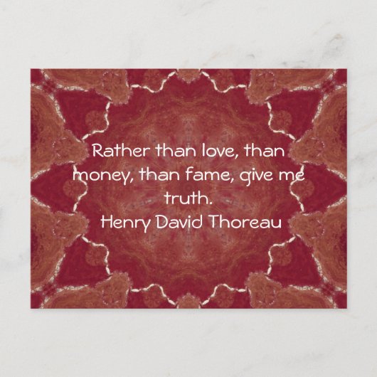 Henry David Thoreau Wisdom Quotation Gezegde Briefkaart (Voorkant)