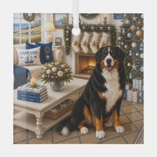 Henry, de berghond van Bernie Glas Ornament