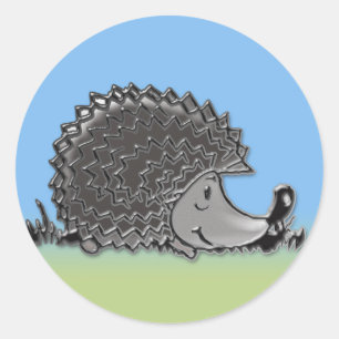 Henry de egel ronde sticker