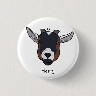Henry de Goat Badge Ronde Button 3,2 Cm