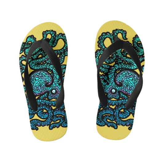 Henry de Happy Octopus Teenslippers (Voetbed)