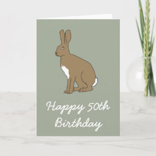 Henry de Hare Happy 50th Birthday Groeten Kaart