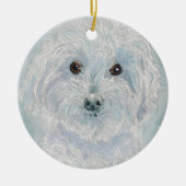 Henry de Maltipoo Keramisch Ornament (Voorkant)