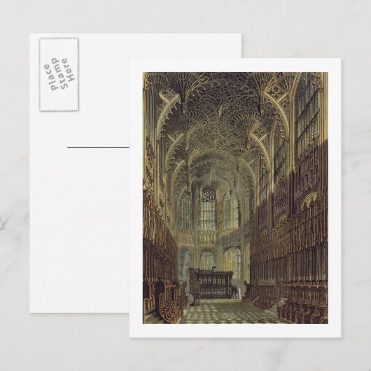 Henry de zevende kapel, bord 8 van 'Westminste' Briefkaart (Voorkant / Achterkant)