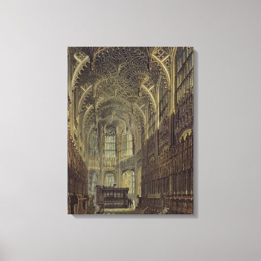 Henry de zevende kapel, bord 8 van 'Westminste' Canvas Afdruk (Voorkant)