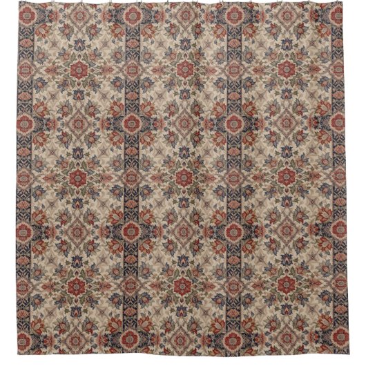 Henry Dearle Persian Floral Pattern Floral Design Douchegordijn (Voorkant)