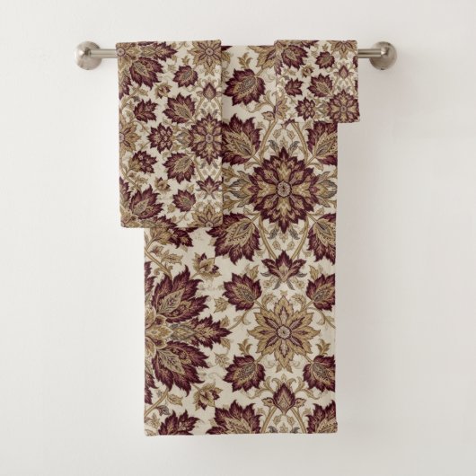 Henry Dearle Perzisch Bloempatroon Bloemontwerp Bad Handdoek (Insitu)