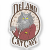 Henry DeCat in het rood Sticker (Voorkant)