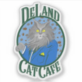 Henry DeCat sticker in het blauw (Voorkant)