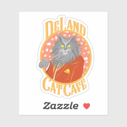 Henry DeCat sticker in het geel (Vel)