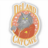 Henry DeCat sticker in het geel (Voorkant)