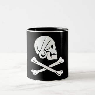Henry Elke authentieke piratenvlag Tweekleurige Koffiemok