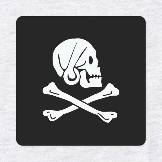 Henry Elke vlag Pirate Flag Labels (Design 2)
