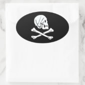 Henry Elke vlag Pirate Flag Ovale Sticker (Tas)