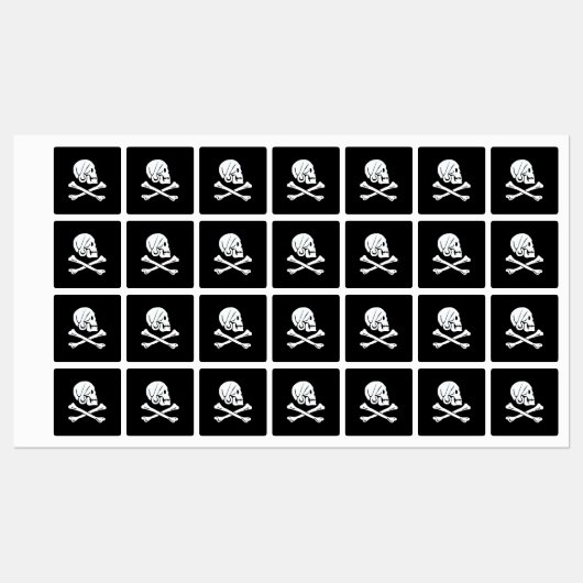 Henry Every Vlag Piraat Vlag Labels (Vel)